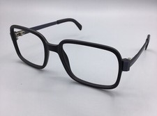 ViennaLine Royal Vintage 80s Eyeglasses M1816 NOS Matte Black Square