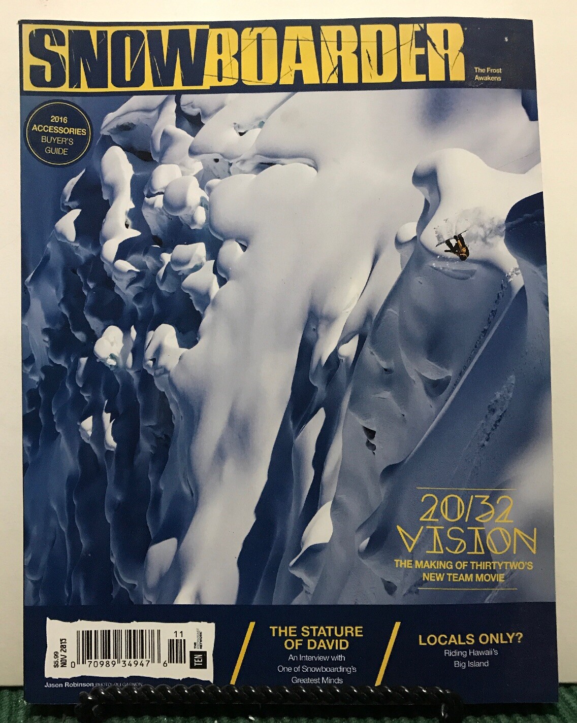 Snowboarder 20/32 Vision Accessories Buyer's Guide Nov 2015 FREE SHIPPING JB