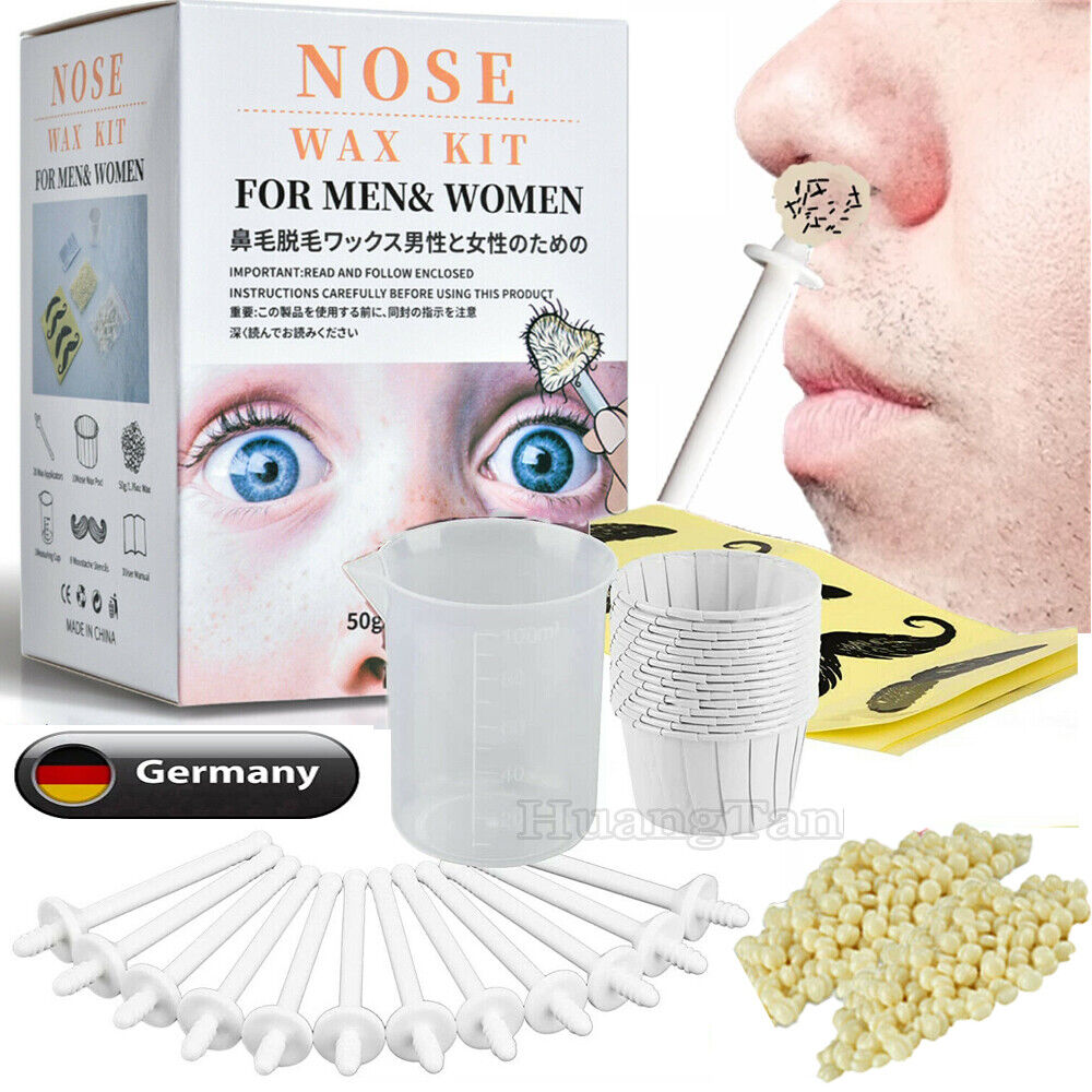 Nasenhaar Wachs Nose Wax Kit Schmerzlos Haarentfernung Set für Männer und Frauen