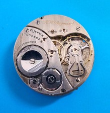 VINTAGE 16 SIZE ELGIN 21 JEWEL B.W RAYMOND POCKET WATCH PARTS GRADE 478 MODEL 15