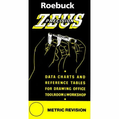 ROEBUCK Zeus Book Chart Precision Engineers Data Charts & Reference Tables
