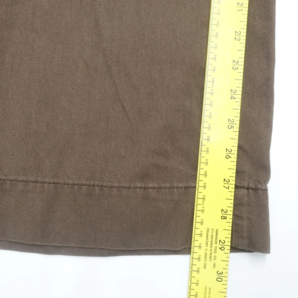 Pantalones cargo Time and Tru para mujer 12 marrón algodón 29" entrepierna pierna ancha exterior Foto 4 de 4