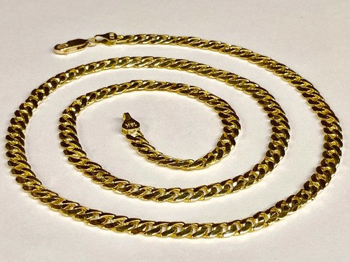 18k Solid Yellow Gold Miami Cuban Curb 