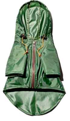Wag Wear Green Dog Nylon Rainbreaker Size 12'' L47814