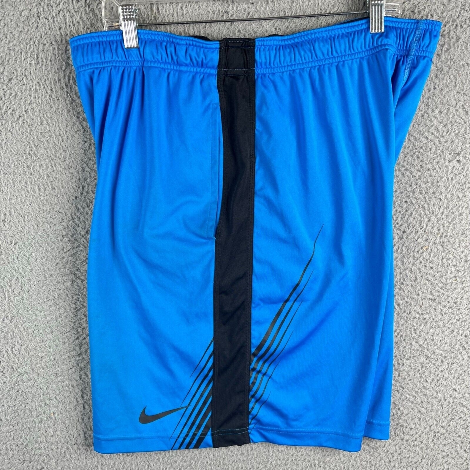 Nike Baggy Basketball Shorts Men XL Blue Dri Fit Elas… Gem