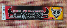 San Francisco Demons XFL Bumper Sticker WinCraft