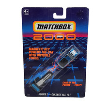 VINTAGE 1990 MATCHBOX 2000 SERIES 1 MAGNETIC KEY POWERED BLUE CAR NEW SEALED