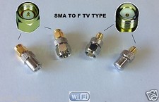 1x SMA Male/Female To F TV Male / Female Jack Plug COAX RF Connector Adapter USA