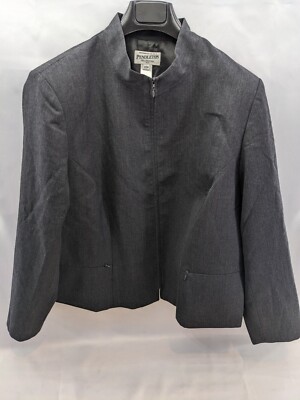 Pendleton 100% Virgin Wool Full Zip Jacket Women's Size 22W (C2)