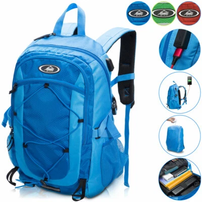 monzana® Trekking Rucksack Wanderrucksack Outdoor Sport Backpack Schule USB