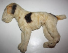 Vtg Steiff Foxy Fox Terrier Dog Mohair Plush 1959 14in missing ears - Read As-Is