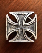 Celtic Crusader Iron Knights Cross Made In Italy Metal Unisex Men s Belt Buckle