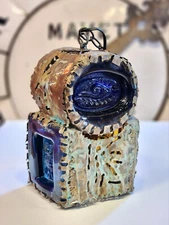 1970s Felipe Derflingher Feders Glass Brutalist Hanging Pendant Light Mexico