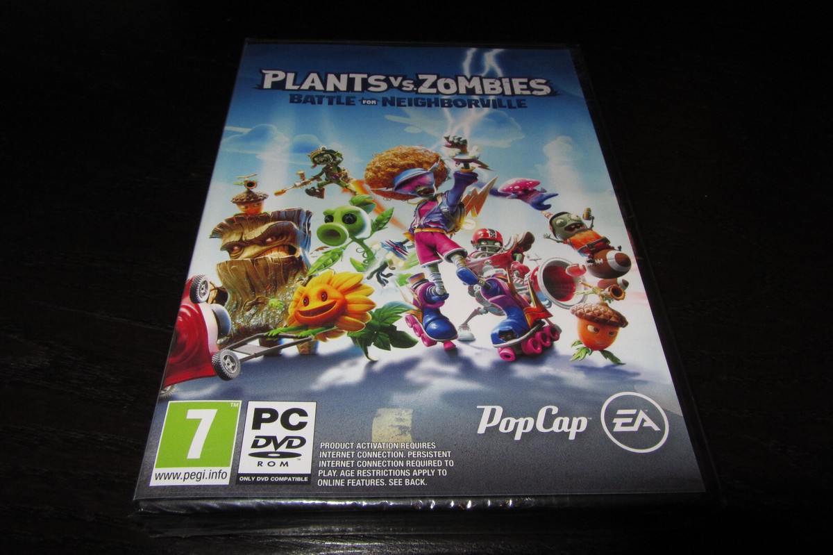 PLANTS VS ZOMBIES BATTLE FOR NEIGHBORVILLE PC DVD NEW SEALED FREE