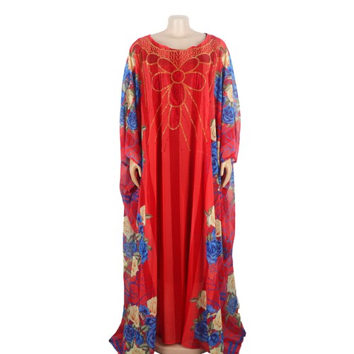 African Women Batwing Sleeve Robe Cocktail Party Gown Loose Long Maxi Dress New - Picture 16 of 43
