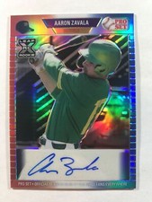 2021 Pro Set Metal RWB Auto Aaron Zavala XRC - Rangers 3/6