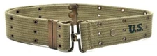 WW2 U.S. M1936 Pistol Belt LT OD marked JT&L 1943 will fit 25"- 45" waist