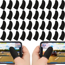 120 Pcs Finger Sleeve for Gaming Anti Sweat Game Controller Thumb Sleeve Brea...