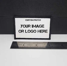 Custom Morale Patch 2"x3" Text/Image Personalized Sublimation (no minimums!)