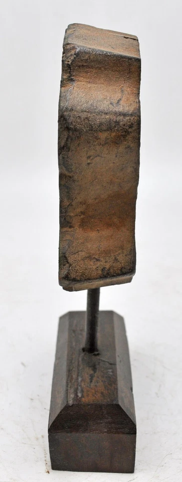 Antique Wooden Textile Printing Block Carving on Stand Original Old Fine Hand Ca - Image 4 of 4