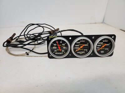 AutoMeter 2-5/8'' Liquid Filled Gauge Set 1987-1993 Ford Mustang Boost Water Oil 