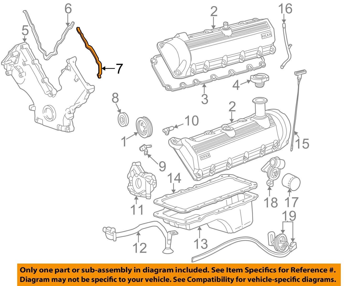 FORD OEM 04-14 Expedition Engine Engine Parts-Timing Cover Gasket 3L3Z6020FA