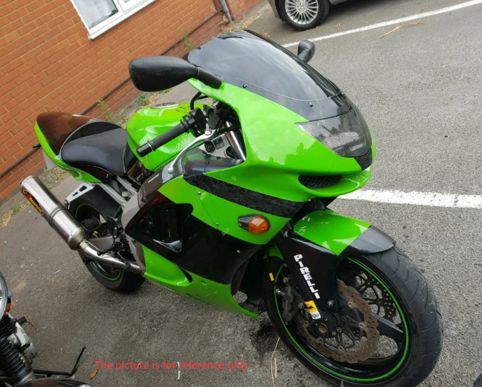 Fairings Plastics Green Black Bodywork for Ninja ZX6R 1998 1999 ZX600G Kawasaki Foto 2 de 4