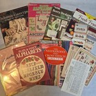 New ListingLot Cross Stitch Needle Point Leaflets Book Alphabet Christmas Summer Fruit