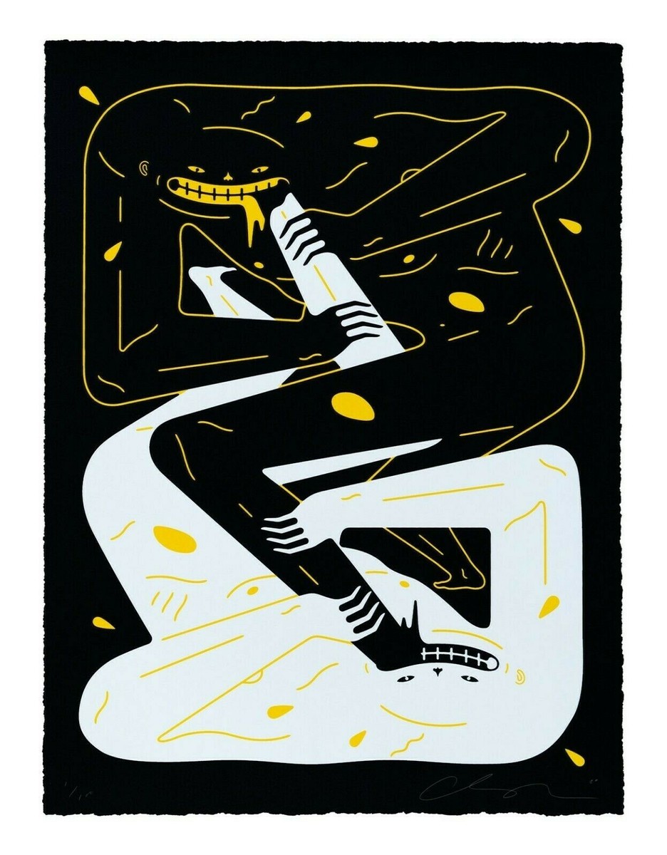 CLEON PETERSON POWER Signed Print 20/100 Black & yellow | eBay