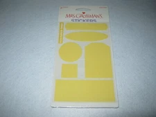 Mrs. Grossman's Stickers - Textured Tags - Yellow Color - New