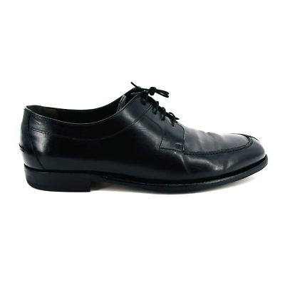 Bragano Italian Black Leather Lace Up Oxfords Size 10 Black  main image 4