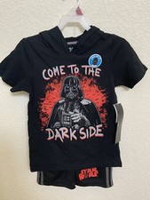 Star Wars Boys hooded top shots 2-piece outfit size 6 NEW