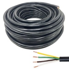 Heavy Duty 14 Gauge 4 Way Conductor Wire RV Trailer Cable Cord Insulated Stra...