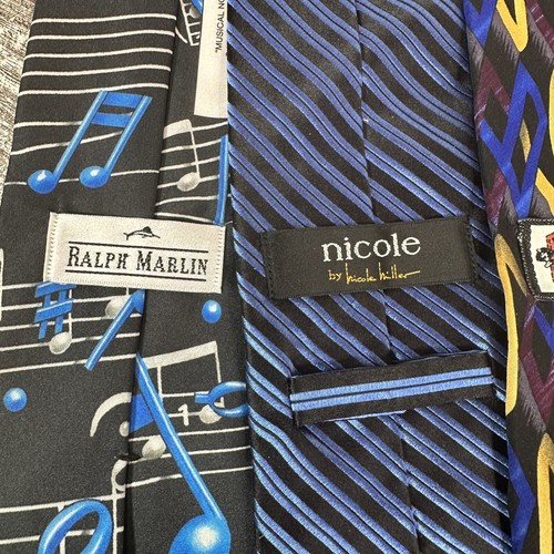 Vintage Collection Of 6 Mens NeckTies. Multiple Brands, Colors, Designs Of Ties - Picture 6 of 12