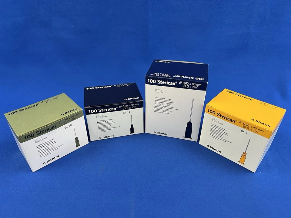 Einwegkanülen Injektion B.Braun Sterican Restposten 4 PAK Kanülen Laborzubehör