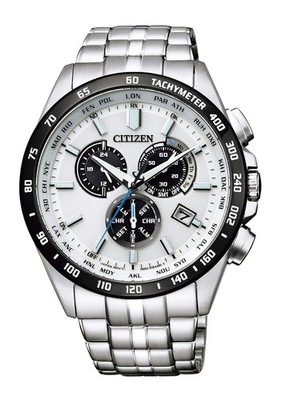 Citizen Eco-Drive Direct Flight Chronograph CB5874-90A Men Watch Silver Japan