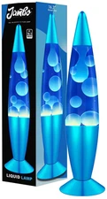 Lava Lamp 16in Blue White Wax Relaxing Liquid Motion Night Light Home Decor Room