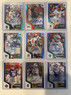 2024 Premier Lacrosse League Blue /99 Autographs 22 Card Set