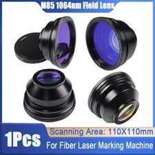Obiettivo scansione F-theta campo 110*110 mm filettatura M85 per marcatore incisore laser 30W-100W