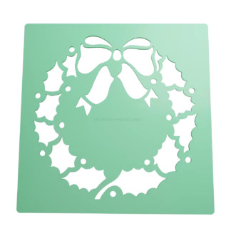 Stencil Mistletoe Stl Vector Christmas Coffee Stencil Cookie Stencil Fondant