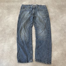 Lee Jeans Mens 38" Straight Leg Denim Vintage Pants, Blue
