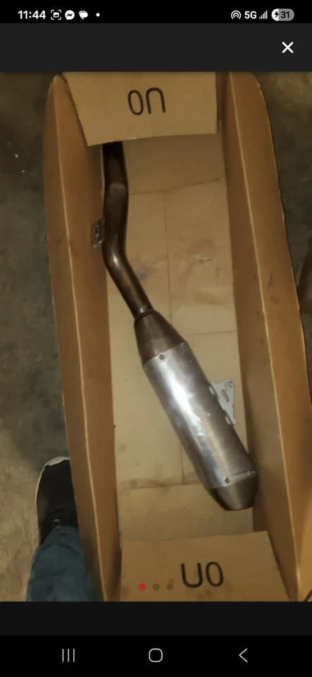 Tubo de escape deslizante FMF Powercore4 Yamaha WR450F/YZ450FX 16-18/YZ450F 2014-2017 - Imagem 2 de 2