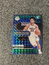 2024-25 Panini Mosaic - Give and Go Jared McCain #5 Green Mosaic Prizm (RC)