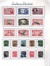 KGV & KGV1 SOUTHERN RHODESIA ALBUM PAGE ALL VERY FINE USED