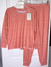 Garnet Hill  Cotton Pajama Set XS NEW NWT