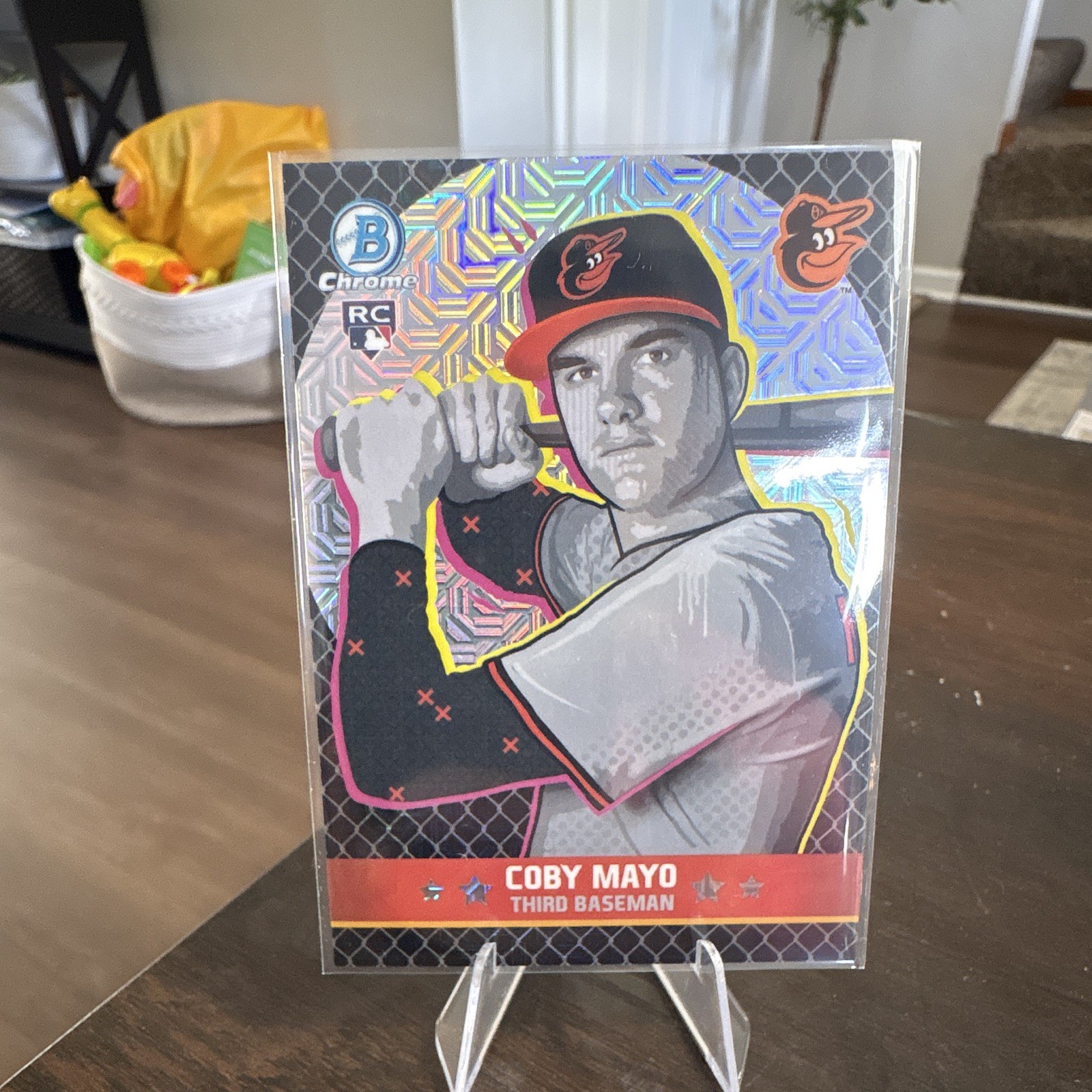 Topps 2025 Bowman Chrome Coby Mayo Baltimore Orioles Rookie Insert #BA-4