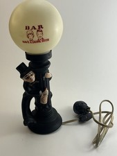 Vintage 11&rdquo; Drunk Hobo Charlie Chaplin Light Pole Bar Lamp HAVE A DRINK  Tested