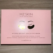 5 MZ Skin Hydra-Bright Golden Eye Treatment Masks Cooling Brightening Depuffing