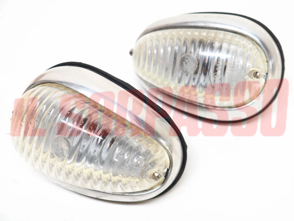 FANALINI ANTERIORI FRECCE + GUARNIZIONI FIAT 1100 103 E ORIGINALI ALTISSIMO Foto 2 de 3