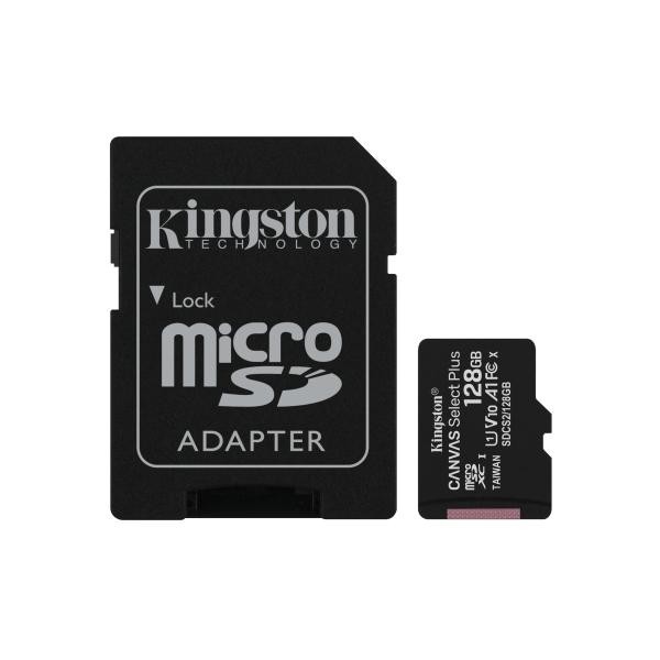 Canvas Select Tarjeta micSDXC Plus 100R A1 C10 de 128 GB + ADP